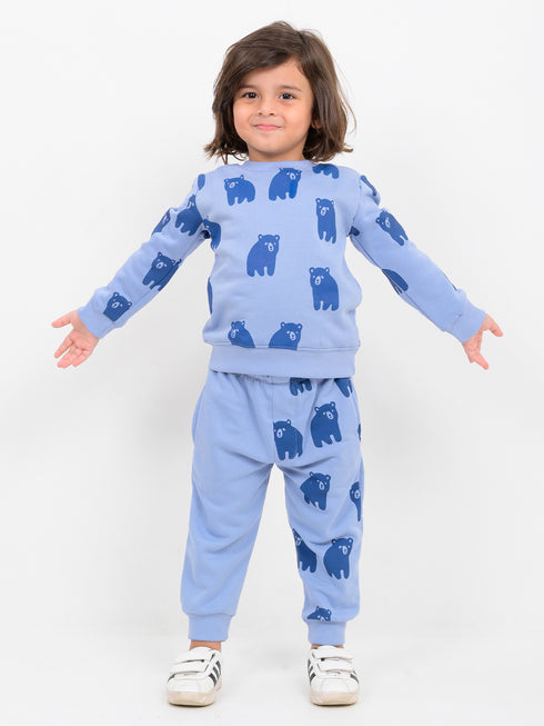 Bear Buddy Themed Fleece Suit (Ruddy Blue)